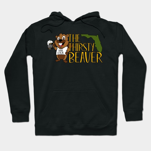 Beaver with Florida Hoodie by TheThirstyBeaverFL